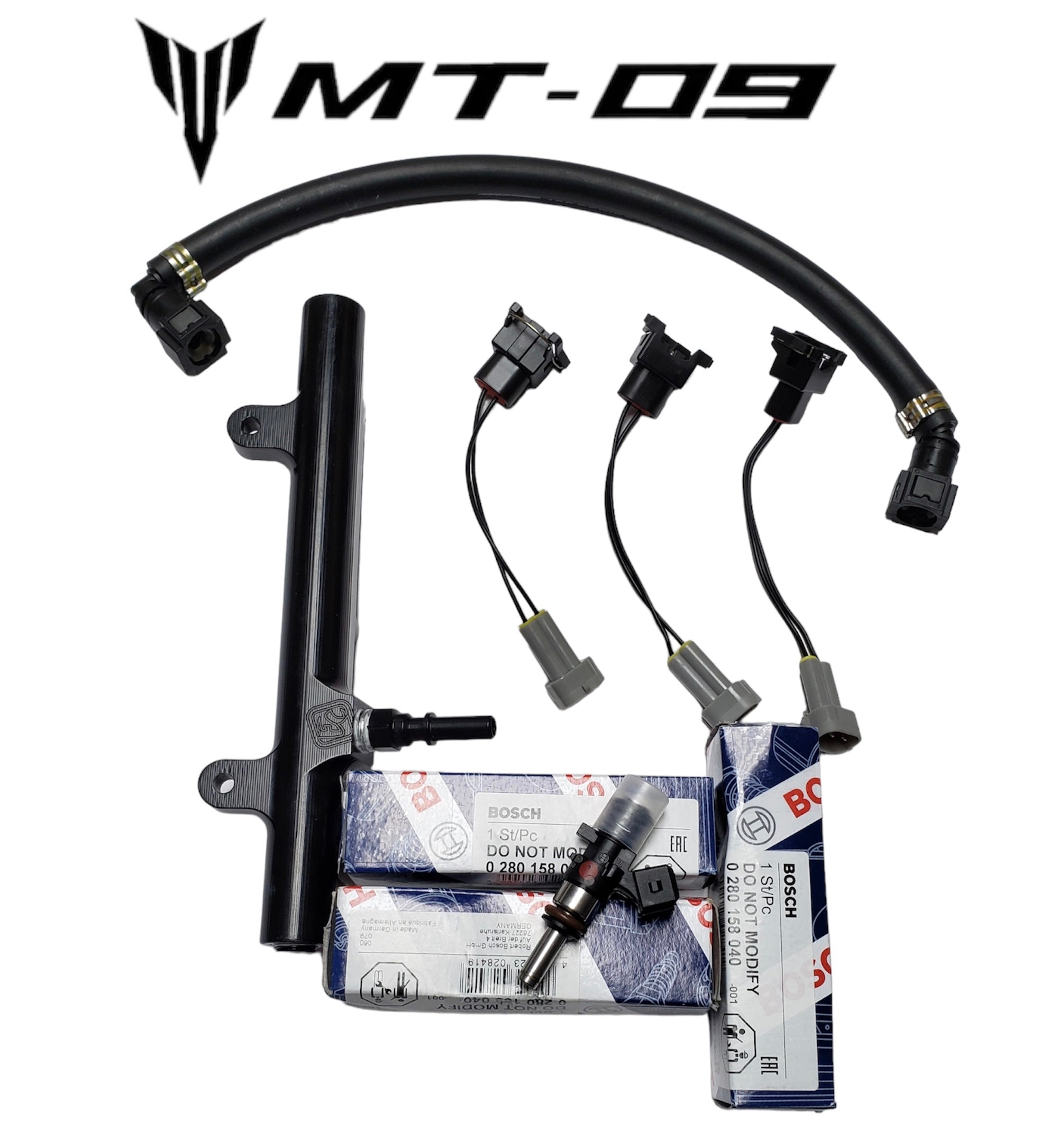 Actualización del inyector y riel de combustible MT09/FZ09 E85