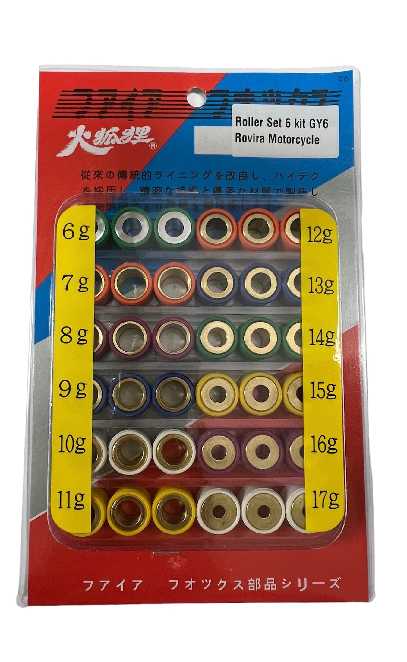 GY6 150cc / Tank 200 Variator Roller set