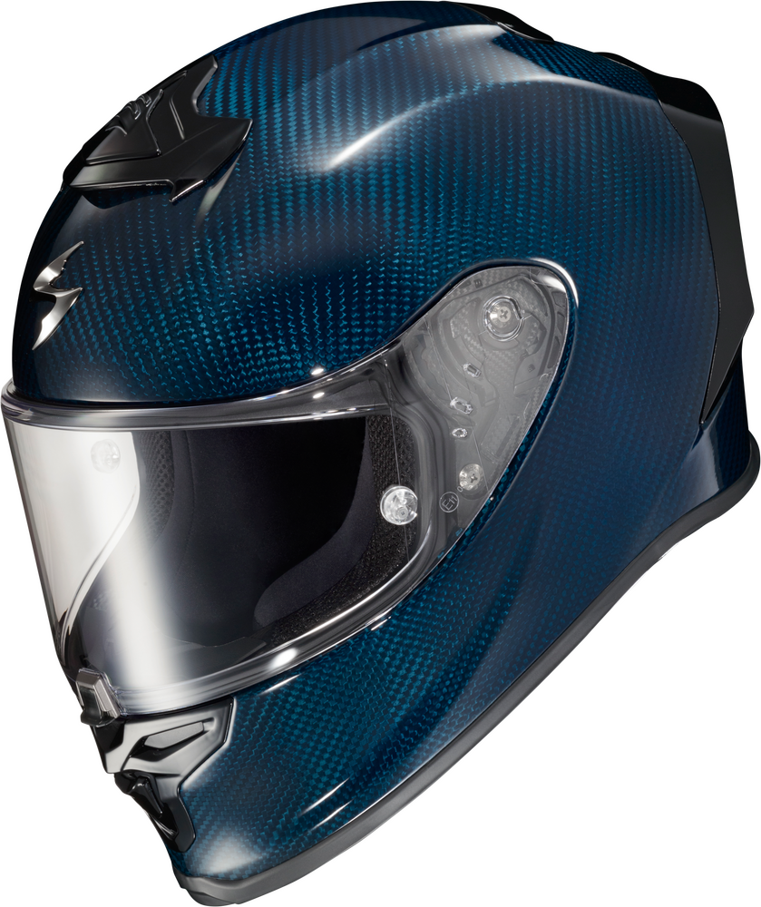 Helmet carbon scorpion EXO-R1 BLUE