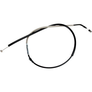 Black Vinyl Clutch Cable- +2"-Yamaha