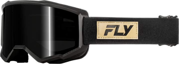 FLY Racing Focus Sand Goggle Black/tan w/Dark Smoke Lens