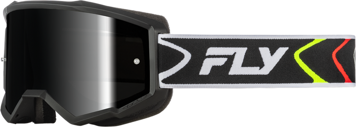 FLY Zone Goggle Black/White W/Black Mirror/Smoke Lens