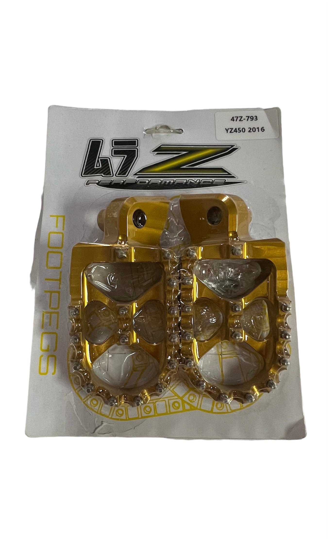 YZ450F Foot pegs