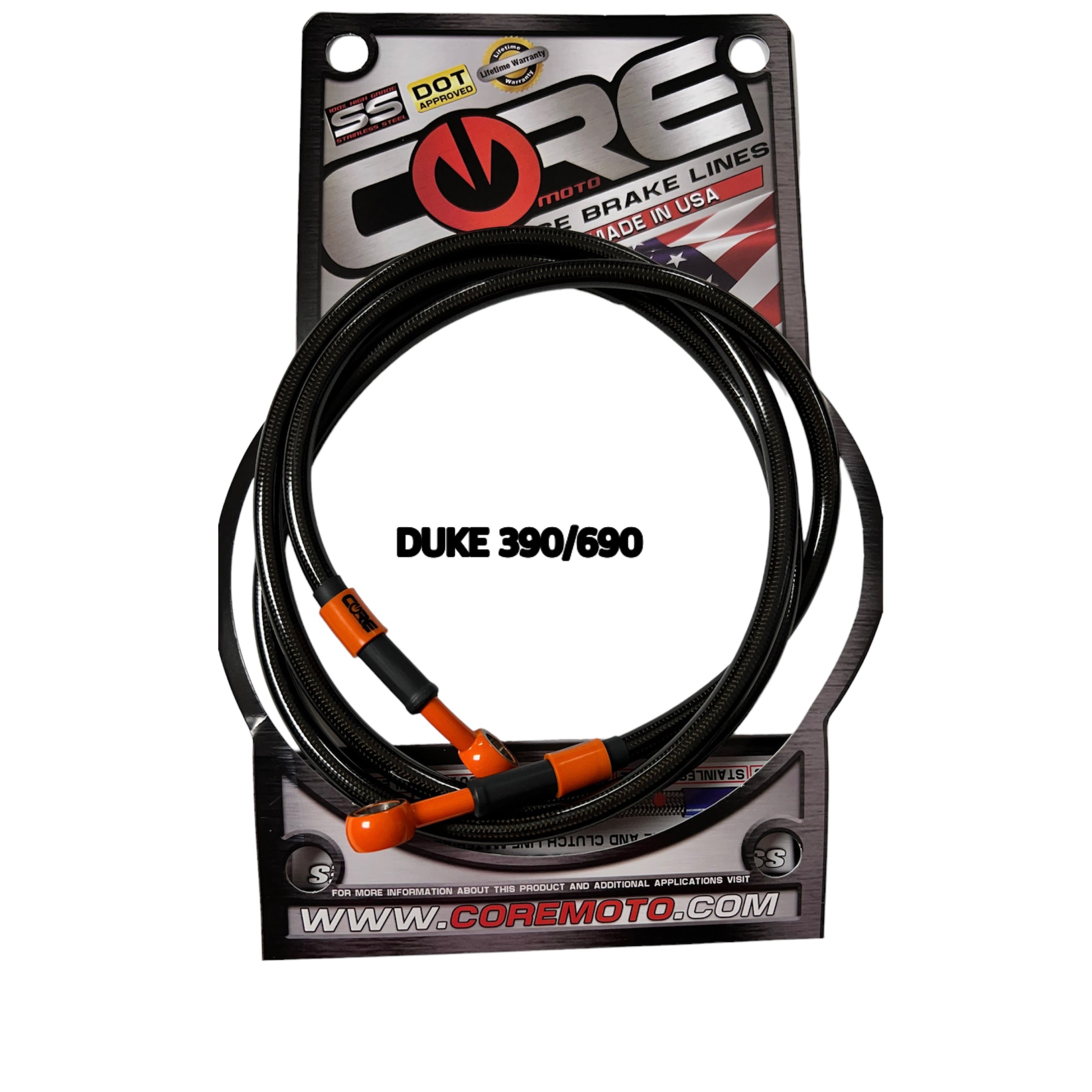 Brake line single for extension