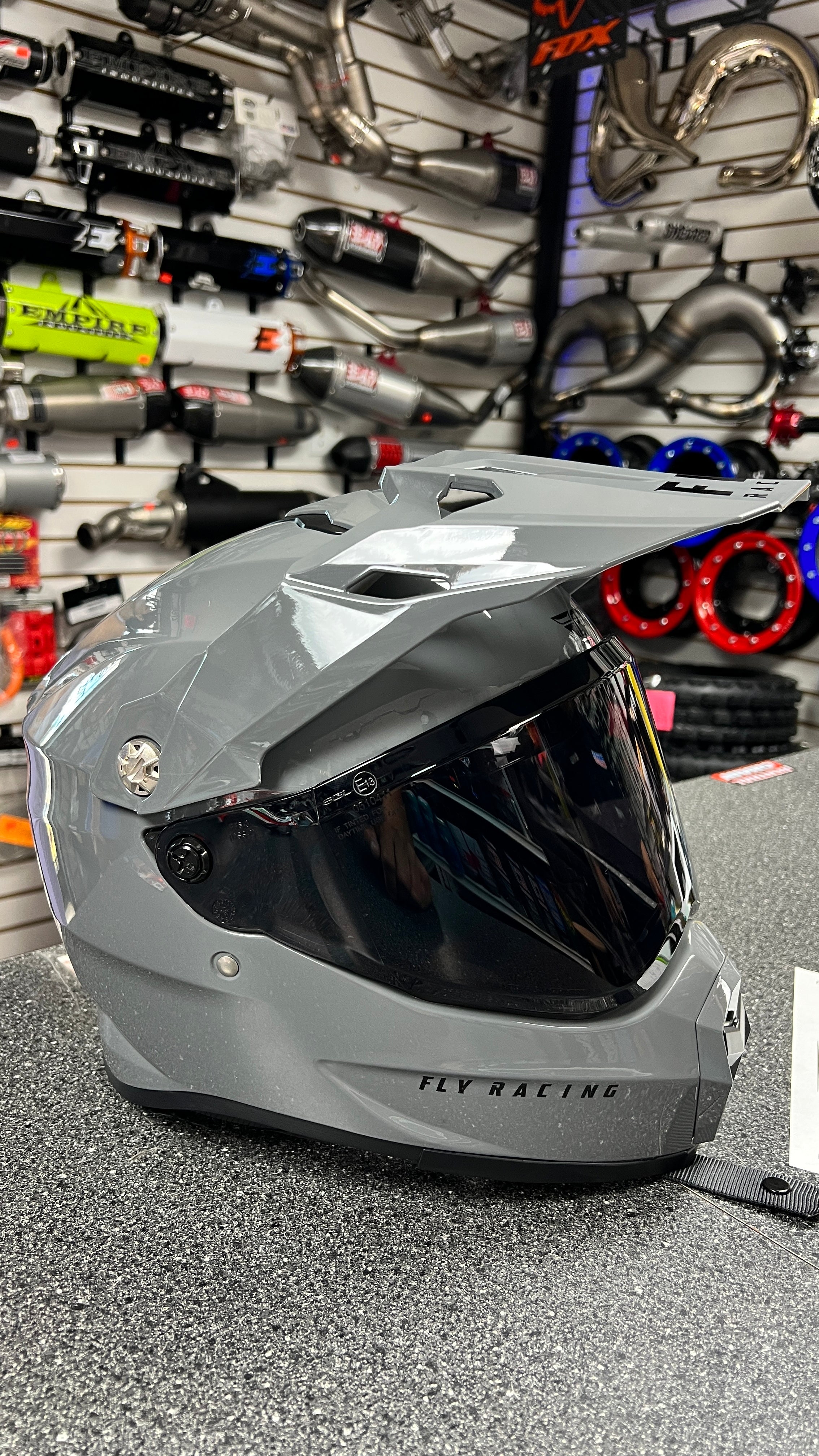 Fly racing trekker helmet face shield