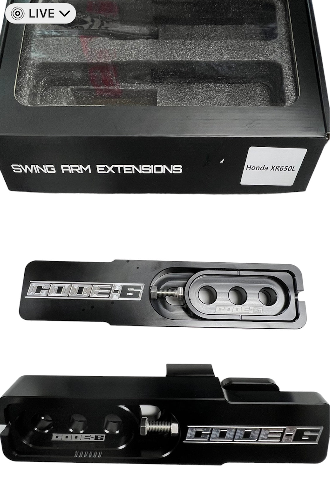 Extensión de brazo oscilante para Honda XR650L