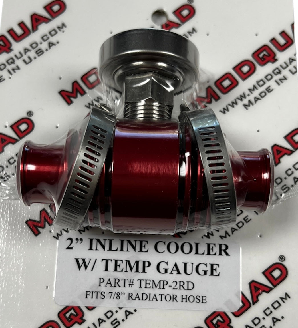Inline Cooler w/Temp Gauge - Modquad