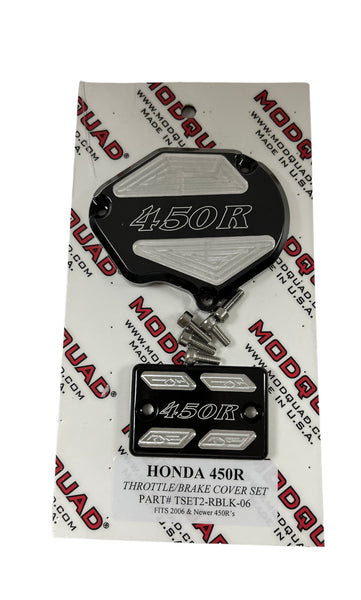 TRX450R Throttle & Brake Cover Set – Black